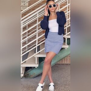 Wendie plaid mini skirt